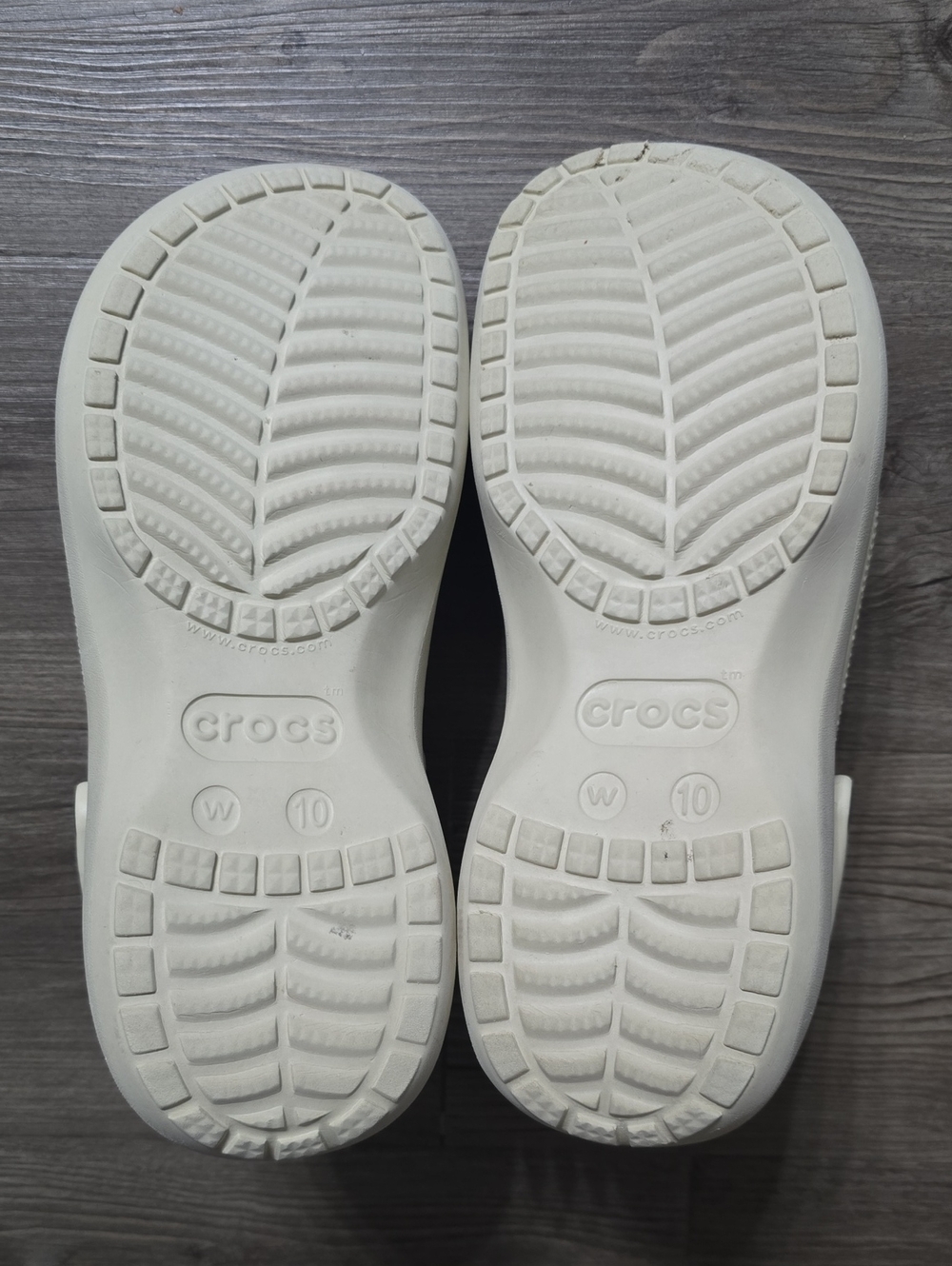 Cream Platform Crocs - Picture 4 of 7